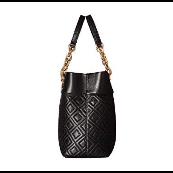 Tory Burch💛Fleming small Tote Black NEW - Picture 3 of 9
